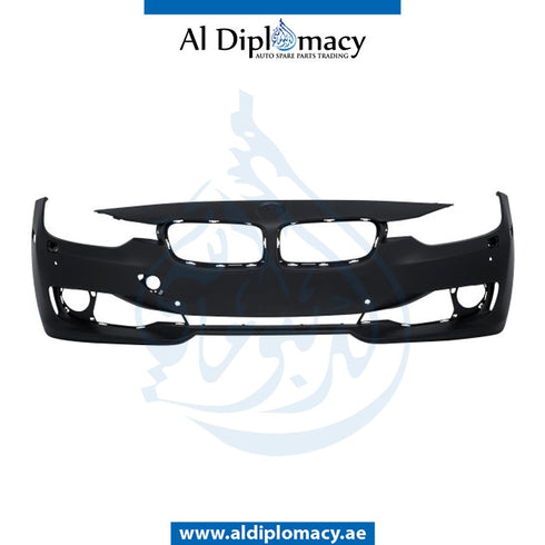 Front Bumper, WITH Sensor, Wiper, AND CAMERA HOLE for BMW 3 Series F30 (2011-2015) models, Part Number T-51117293016