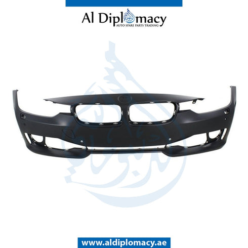 Front BUMPER WITH SENSOR AND WIPER HOLE for BMW 3 Series F30 (2011-2015) models, Part Number T-51117293017