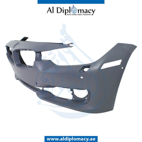 Front Bumper, WITH SENSOR AND WIPER HOLE for BMW 3 Series F30 (2011-2015) models
