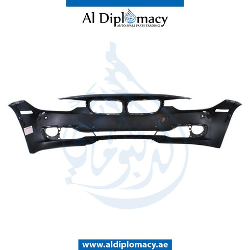 Front Bumper, WITH SENSOR AND WIPER HOLE for BMW 3 Series F30 (2011-2015) models