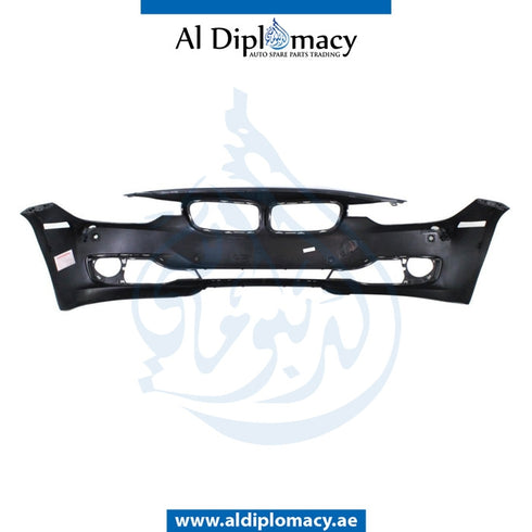 Front Bumper, WITH SENSOR AND WIPER HOLE for BMW 3 Series F30 (2011-2015) models