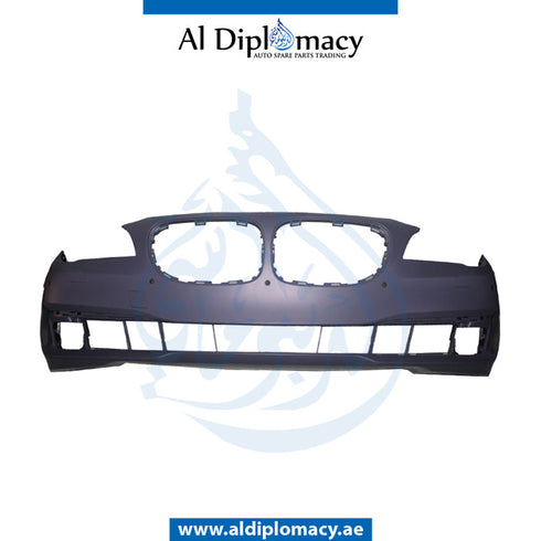 Front Bumper, WITH SENSOR AND WIPER HOLE for BMW 7 Series F01 (2013-2015) models, Part Number T-51117313945