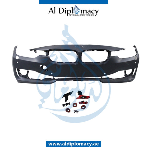 Front Bumper, WITH Sensor, Wiper, AND CAMERA HOLE for BMW 3 Series F30 (2011-2015) models, Part Number T-51117327272