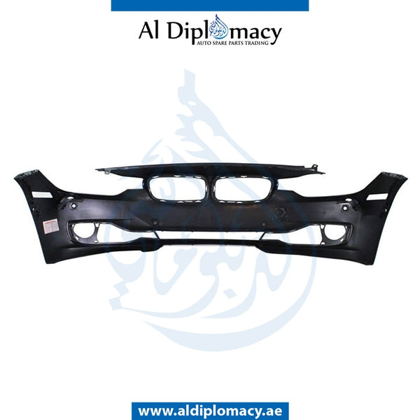 Front Bumper, WITH Sensor, Wiper, AND CAMERA HOLE for BMW 3 Series F30 (2011-2015) models, Part Number T-51117327277