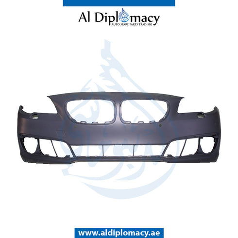 Front Bumper, WITH SENSOR AND WIPER HOLE for BMW 5 Series F10 (2013-2016) models, Part Number T-51117332677