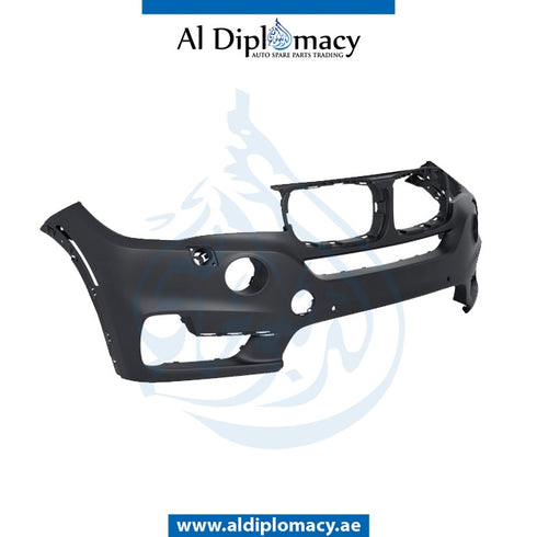 Front Bumper, WITH SENSOR AND WIPER HOLE for BMW X5 Series F15 (2013-2018) models, Part Number T-51117378600