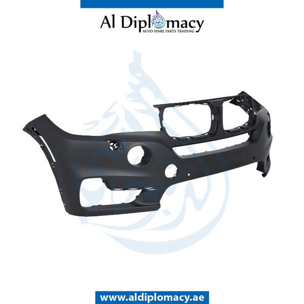 Front Bumper, WITH SENSOR AND WIPER HOLE for BMW X5 Series F15 (2013-2018) models, Part Number T-51117378600