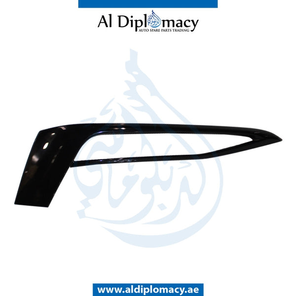 Front Right Lower BUMPER GRILLE Molding, BLACK for BMW 5 Series G30 (2016-2020) models, Part Number T-51117385282