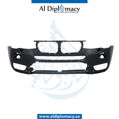 Front Bumper, WITH SENSOR AND WIPER HOLE for BMW X3 Series F25 (2010-2017) models