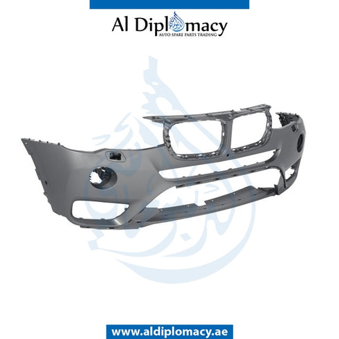 Front Bumper, WITH SENSOR AND WIPER HOLE for BMW X3 Series F25 (2010-2017) models