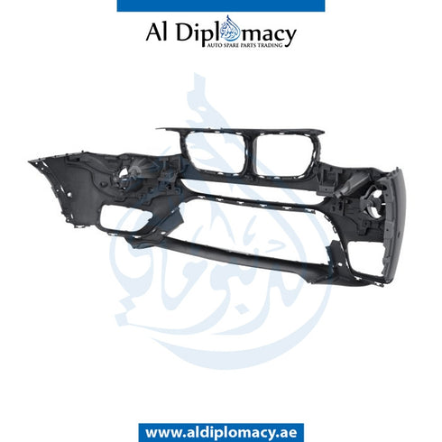 Front Bumper, WITH SENSOR AND WIPER HOLE for BMW X3 Series F25 (2010-2017) models