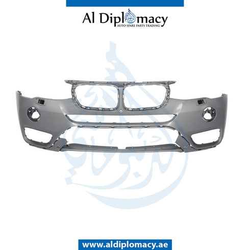 Front Bumper, WITH SENSOR AND WIPER HOLE for BMW X3 Series F25 (2010-2017) models, Part Number T-51117389902
