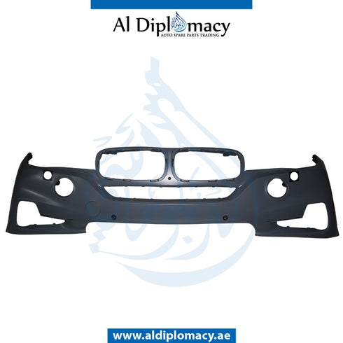 Front Bumper, WITH SENSOR AND WIPER HOLE for BMW X5 Series F15 (2013-2018) models, Part Number T-51117394937