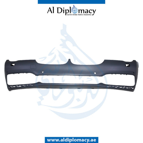 Front Bumper, WITH SENSOR AND WIPER HOLE for BMW 7 Series G11 (2015) models, Part Number T-51117402814