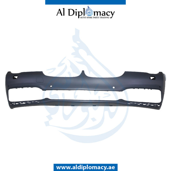 Front Bumper, WITH SENSOR AND WIPER HOLE for BMW 7 Series G11 (2015) models, Part Number T-51117402814