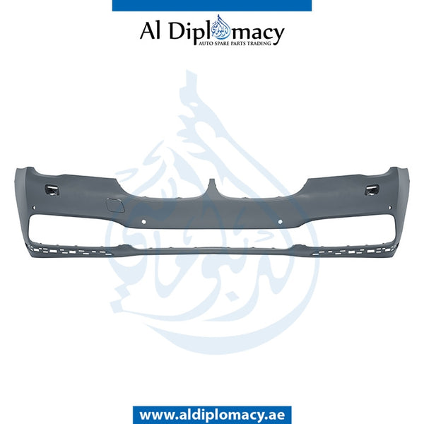 Front Bumper, WITH SENSOR AND WIPER HOLE for BMW 7 Series G11 (2015) models, Part Number T-51117402817