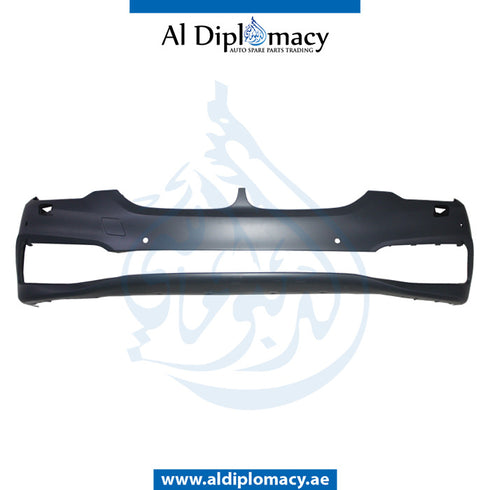 Front Bumper, WITH SENSOR AND WIPER HOLE for BMW 5 Series G30 (2016-2020) models, Part Number T-51117427442