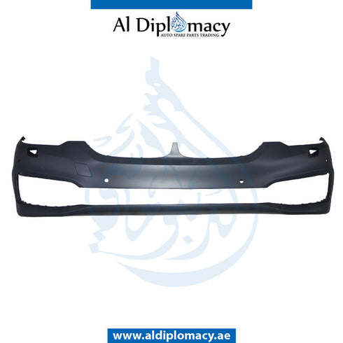 Front Bumper, WITH SENSOR AND WIPER HOLE for BMW 5 Series G30 (2016-2020) models, Part Number T-51117427443