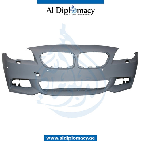 Front Bumper, WITH Sensor, Wiper, AND CAMERA HOLE for BMW 5 Series F10 (2010-2016) models, Part Number T-51118048672
