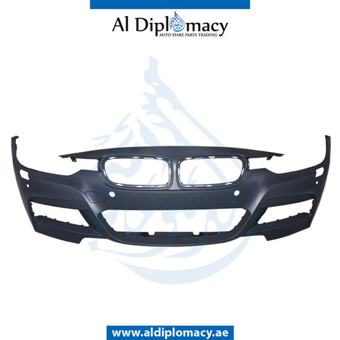 Front Bumper, WITH SENSOR AND WIPER HOLE for BMW 3 Series F30 (2011-2015) models