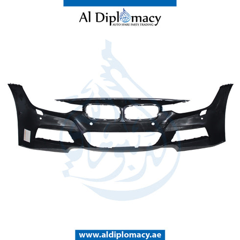 Front Bumper, WITH SENSOR AND WIPER HOLE for BMW 3 Series F30 (2011-2015) models