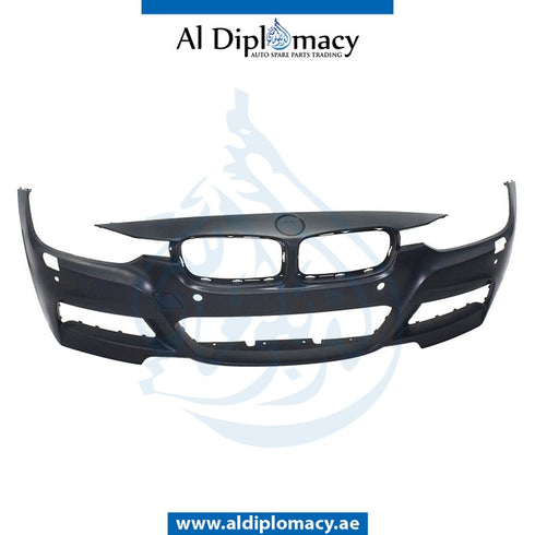 Front Bumper, WITH SENSOR AND WIPER HOLE for BMW 3 Series F30 (2011-2015) models, Part Number T-51118055828