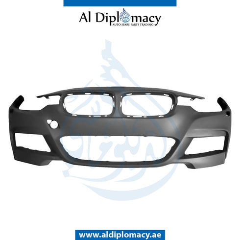 Front Bumper, WITHOUT Sensor, AND CAMERA Hole, WITH WIPER HOLE for BMW 3 Series F30 (2011-2015) models, Part Number T-51118055829