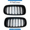 Show Grille, Matt Black, 2 Lines, M Look, Set, Bmw X5 F15 Models By Taiwan, Part Number 51118056323 / 51118056324