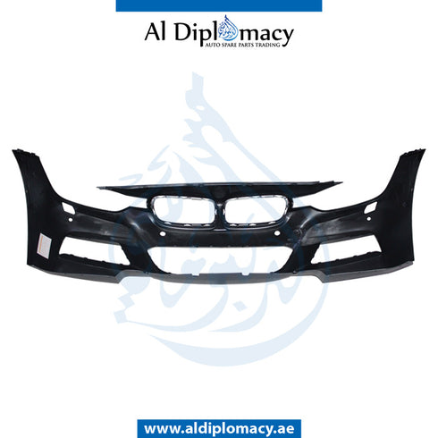 Front Bumper, WITH SENSOR AND WIPER HOLE for BMW 3 Series F30 (2011-2015) models