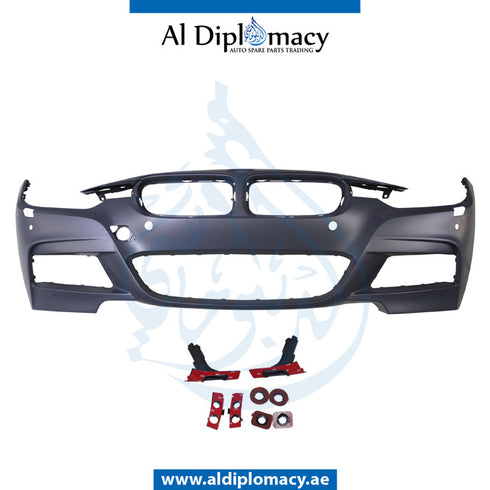 Front Bumper, WITH Sensor, Wiper, AND CAMERA HOLE for BMW 3 Series F30 (2011-2015) models