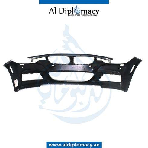 Front Bumper, WITH SENSOR AND WIPER HOLE for BMW 3 Series F30 (2011-2015) models