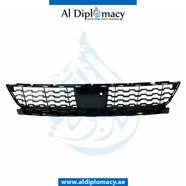 Front Lower BUMPER Grille, MATT Black, CENTER for BMW 7 Series G11 (2015) models, Part Number T-51118061124