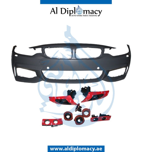 Front Bumper, WITH SENSOR AND WIPER HOLE for BMW 4 Series F32 (2013-2017) models, Part Number T-51118061919