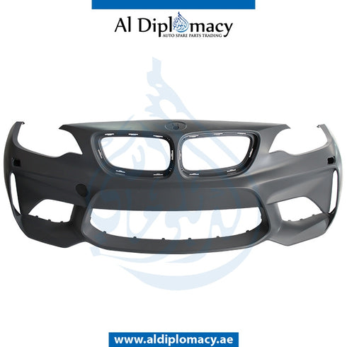Front Bumper, WITHOUT SENSOR Hole, WITH WIPER HOLE for BMW 2 Series F87 (2018-2021) models, Part Number T-51118068509