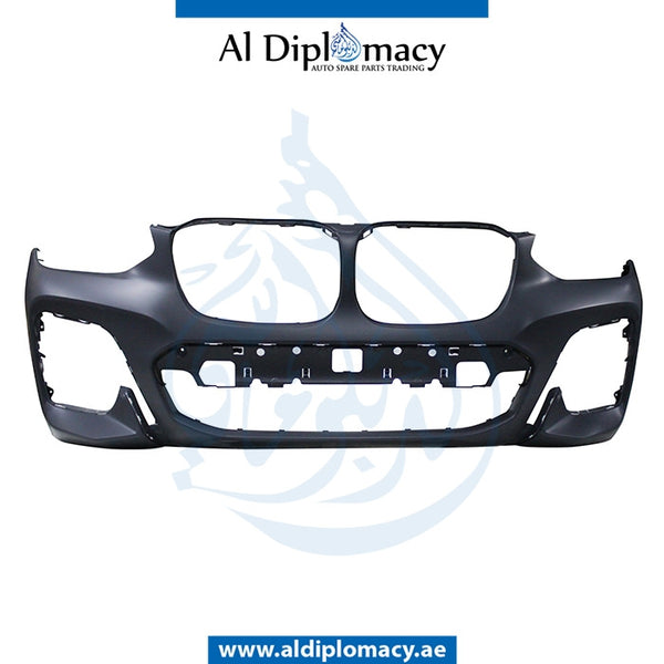 Front Bumper, WITHOUT SENSOR Hole, M LOOK for BMW X3 Series G01 (2017-2021) models, Part Number T-51118091969