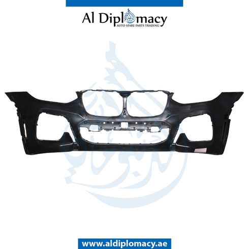 Front Bumper, WITH SENSOR Hole, M STYLE for BMW X3 Series G01 (2017-2021) models, Part Number T-51118091990