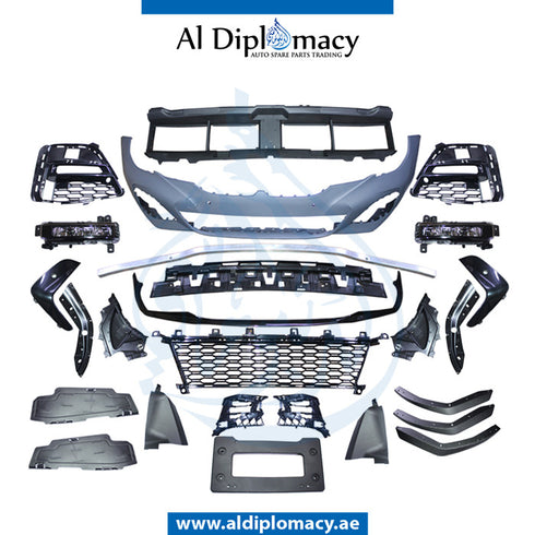 Front Bumper, WITH SENSOR Hole, M PERFORMANCE Look, COMPLETE for BMW 3 Series G20 (2018-2022) models, Part Number T-51118099895-PERFORMANCE-CO