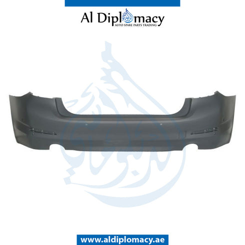 Rear Bumper, WITH SENSOR HOLE for BMW 5 Series G30 (2016-2020) models, Part Number T-51127475601