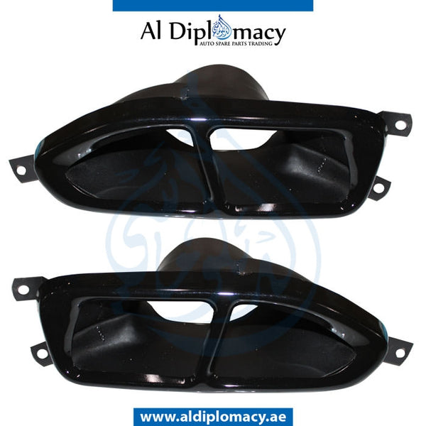 EXHAUST TAILPIPE Tip, M Look, SET for BMW 7 Series G11 (2015) models, Part Number T-51128063167/168