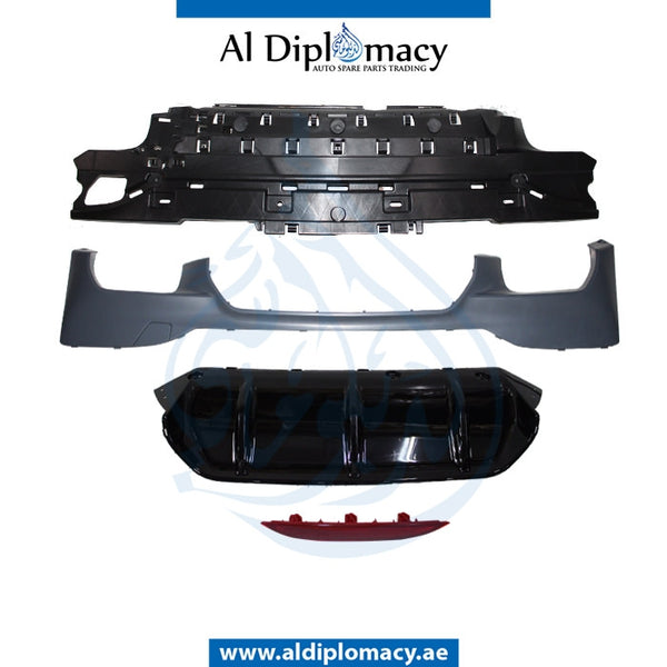 Rear BUMPER Diffuser, COMPLETE for BMW 5 Series F90 (2020-2023) models, Part Number T-51128073379-CO