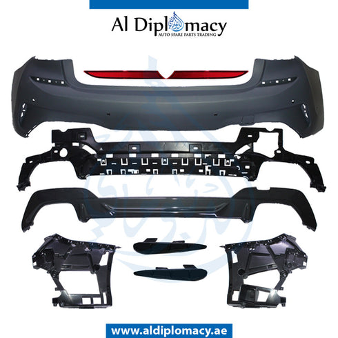 Rear Bumper, WITH SENSOR Hole, M Tec, COMPLETE for BMW 3 Series G20 (2018-2022) models