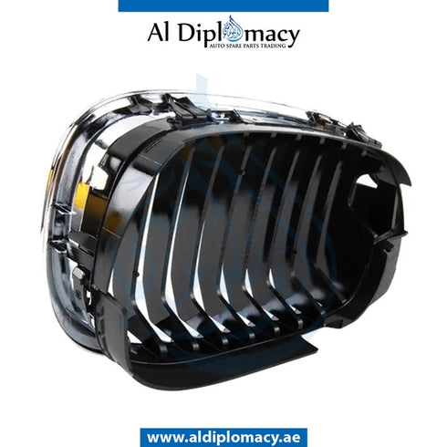 Left SHOW Grille, CHROME for BMW 3 Series E46 (1998-2005) models