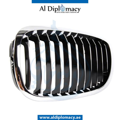 Left SHOW Grille, CHROME for BMW 3 Series E46 (1998-2005) models