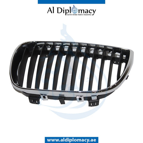 Left SHOW Grille, CHROME for BMW 1 Series E81 (2007-2011) models, Part Number T-51137077129