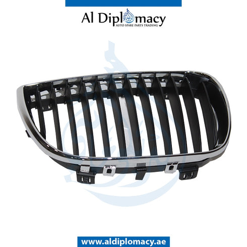 Right SHOW Grille, CHROME for BMW 1 Series E81 (2007-2011) models, Part Number T-51137077130