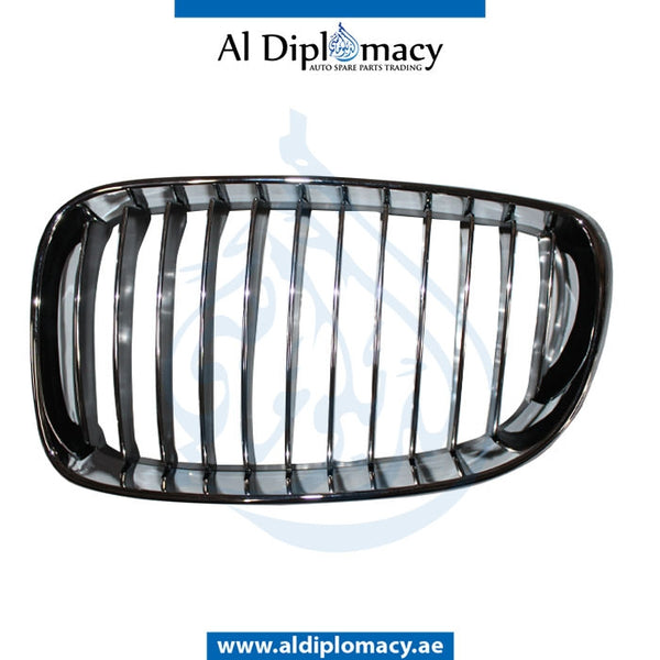 Left SHOW Grille, CHROME & BLACK for BMW 1 Series E81 (2007-2011) models, Part Number T-51137179655