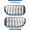 SHOW Grille, CHROME & Black, SET for BMW 5 Series F10 (2010-2016) models, Part Number T-51137203649+T-51137203650