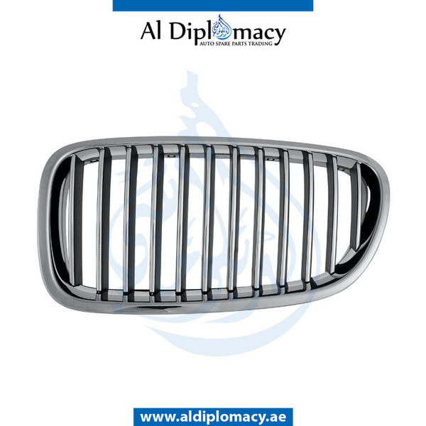 Left SHOW Grille, BLACK for BMW 5 Series F10 (2010-2016) models, Part Number T-51137203649