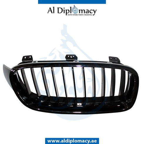 Right SHOW Grille, CHROME & BLACK for BMW 3 Series F30 (2015-2019) models, Part Number T-51137255412