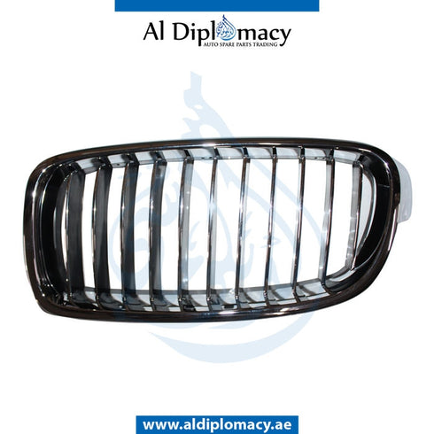 Left SHOW Grille, CHROME BLACK for BMW 3 Series F30 (2015-2019) models, Part Number T-51137263481